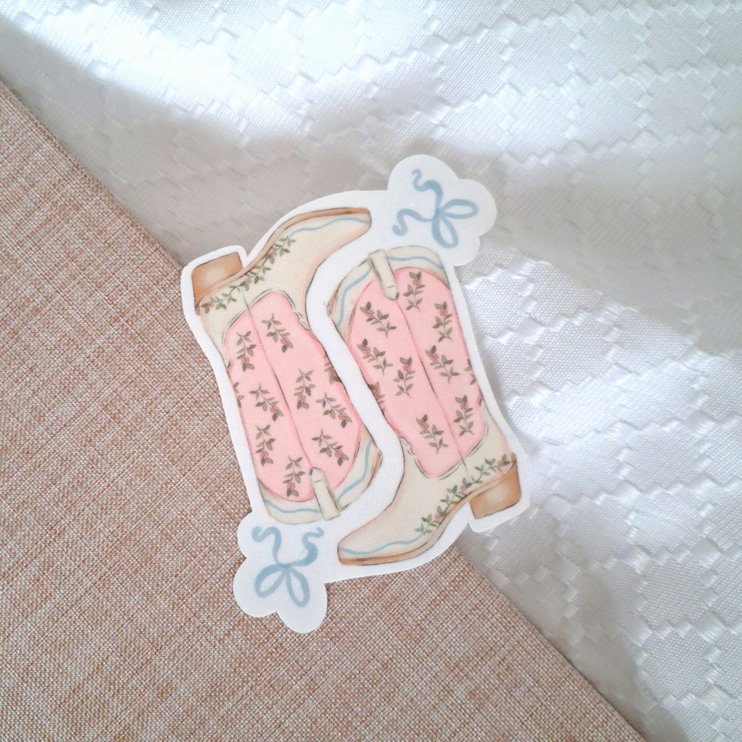 Cow Girl Boot Sticker