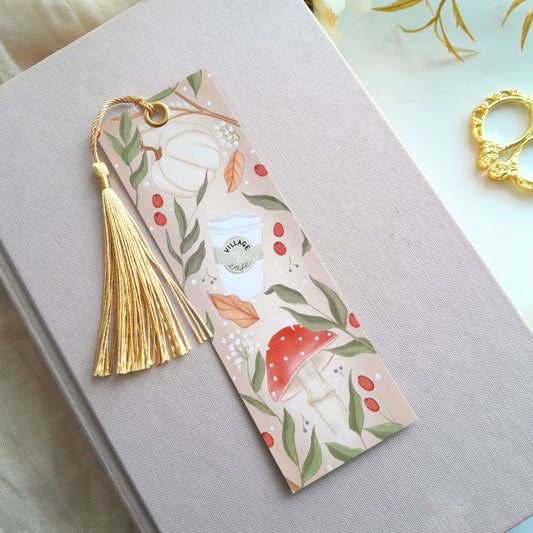 Pumpkin & Mushroom Bookmark