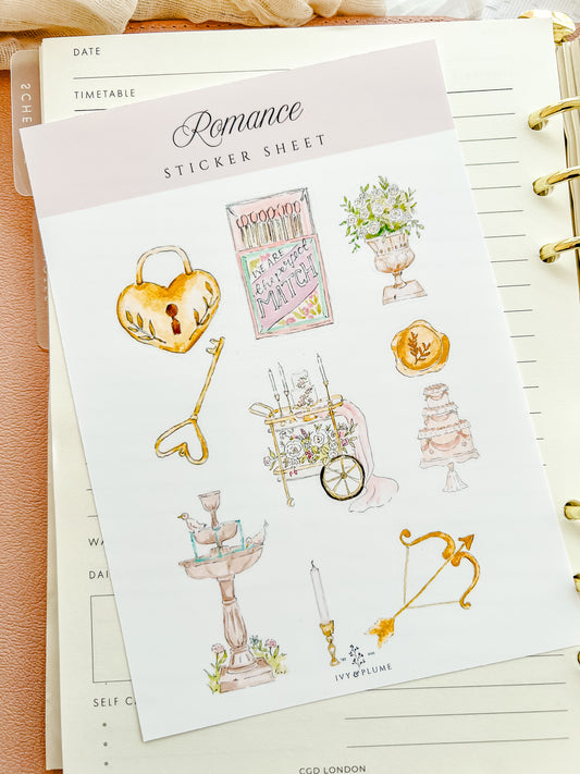 Romance Sticker Sheet