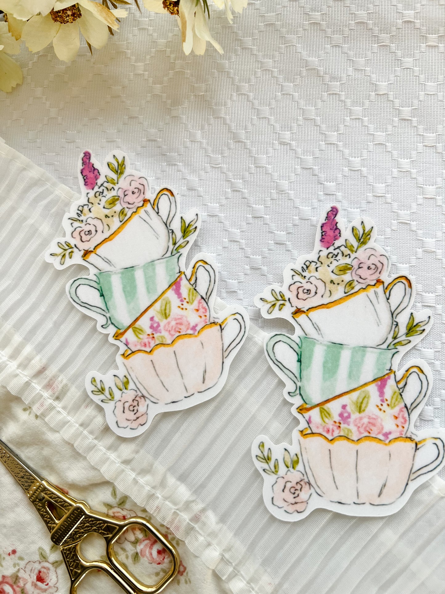 Teacup stack sticker