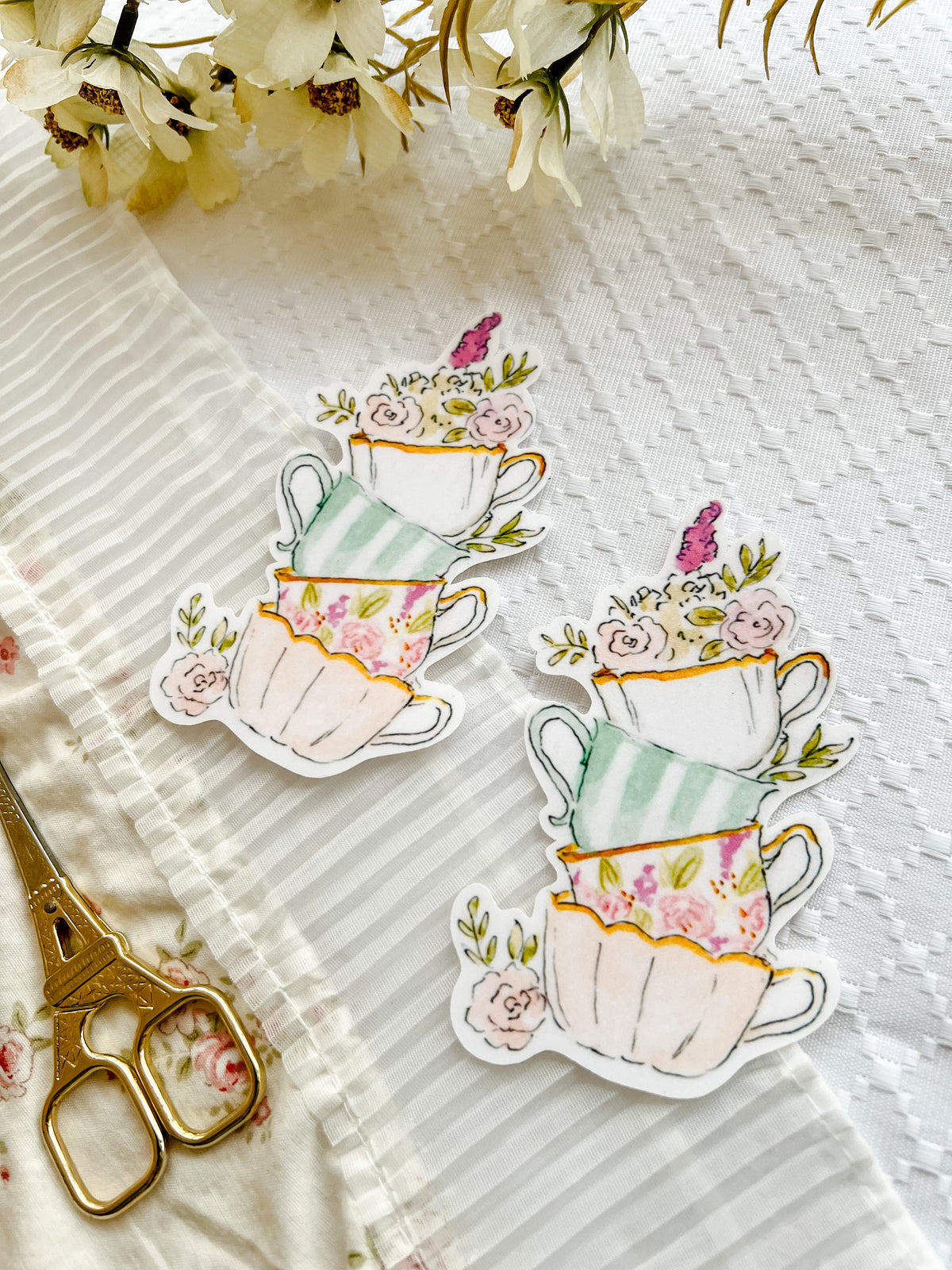Teacup stack sticker